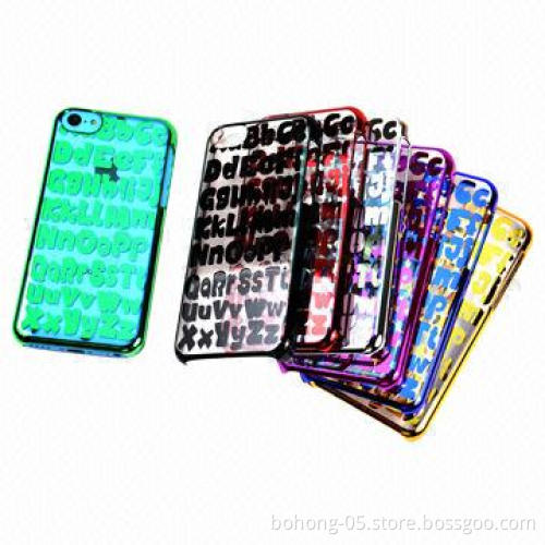 PC Case for iPhone 5C, Plating Laser Engraving, Various Colors are Available